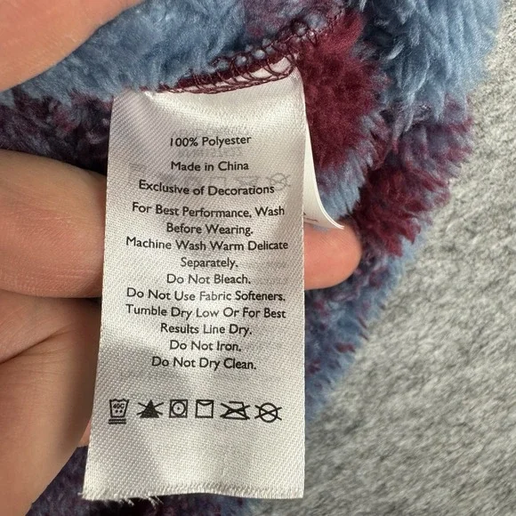 Eddie Bauer Y2K 1/4 Zip Fuzzy Blanket Fleece Soft Women's Size Large - Picture 5 of 7